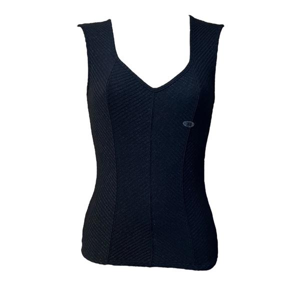NWT Maurices XS Black Tank Top Stretchy Knit Layering Dressy - Picture 2 of 8